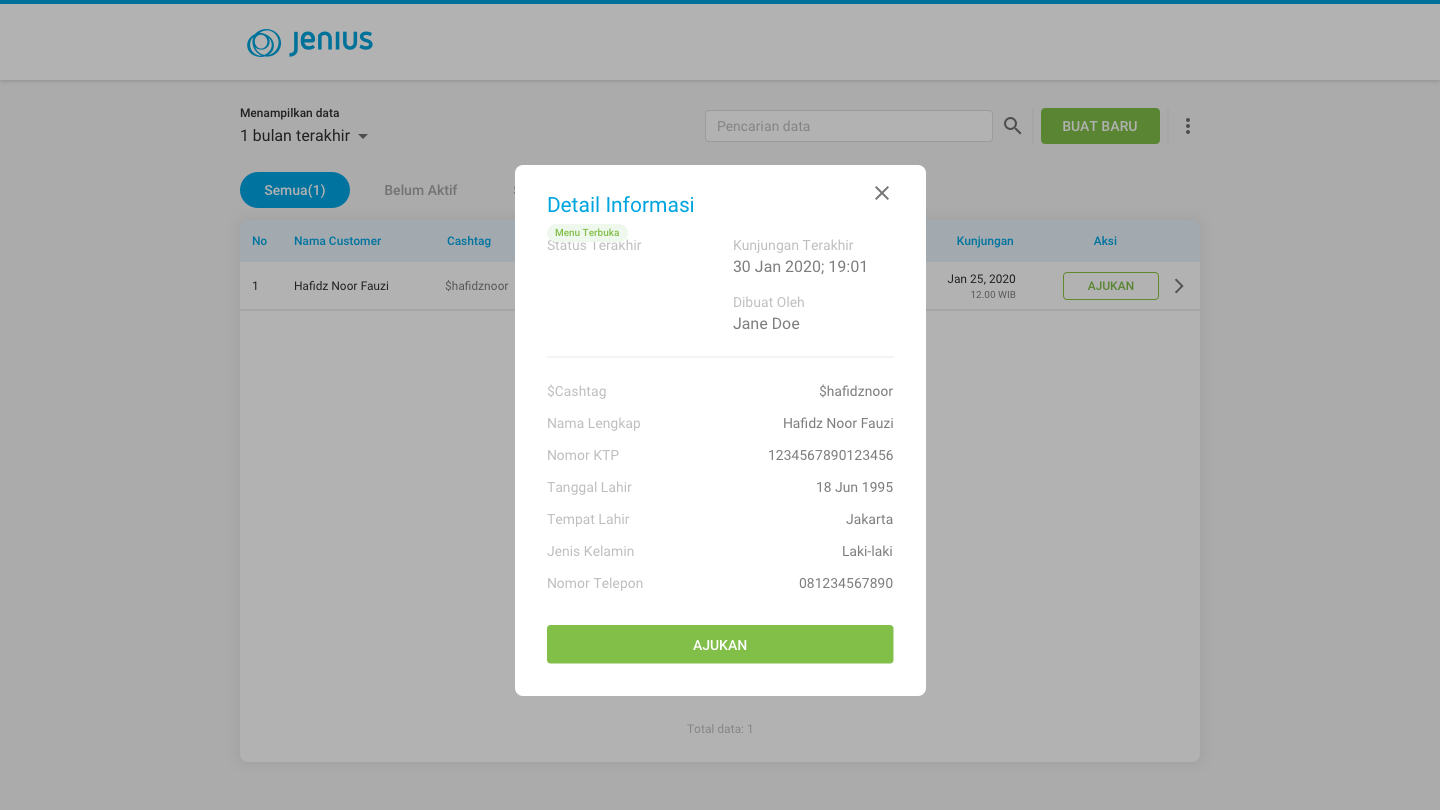 Account Detail — Flexi Cash