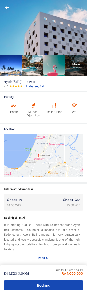 Booking — Screen 5