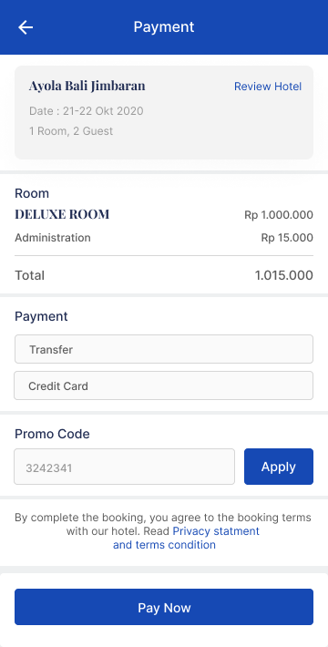 Payment — Screen 3