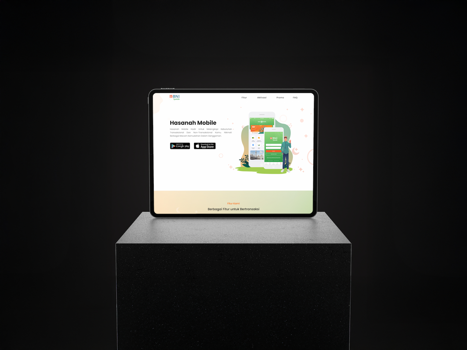 BNI Syariah Landing Page