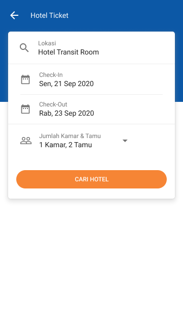 Hotel Ticket — Page 1