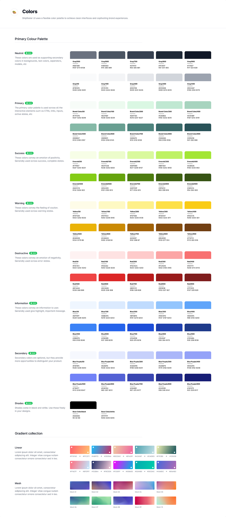 Color & Design System
